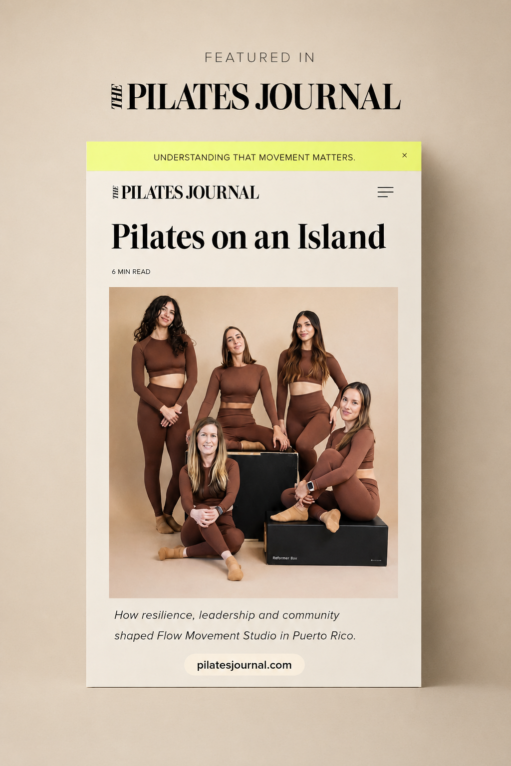 We've Been Featured in The Pilates Journal