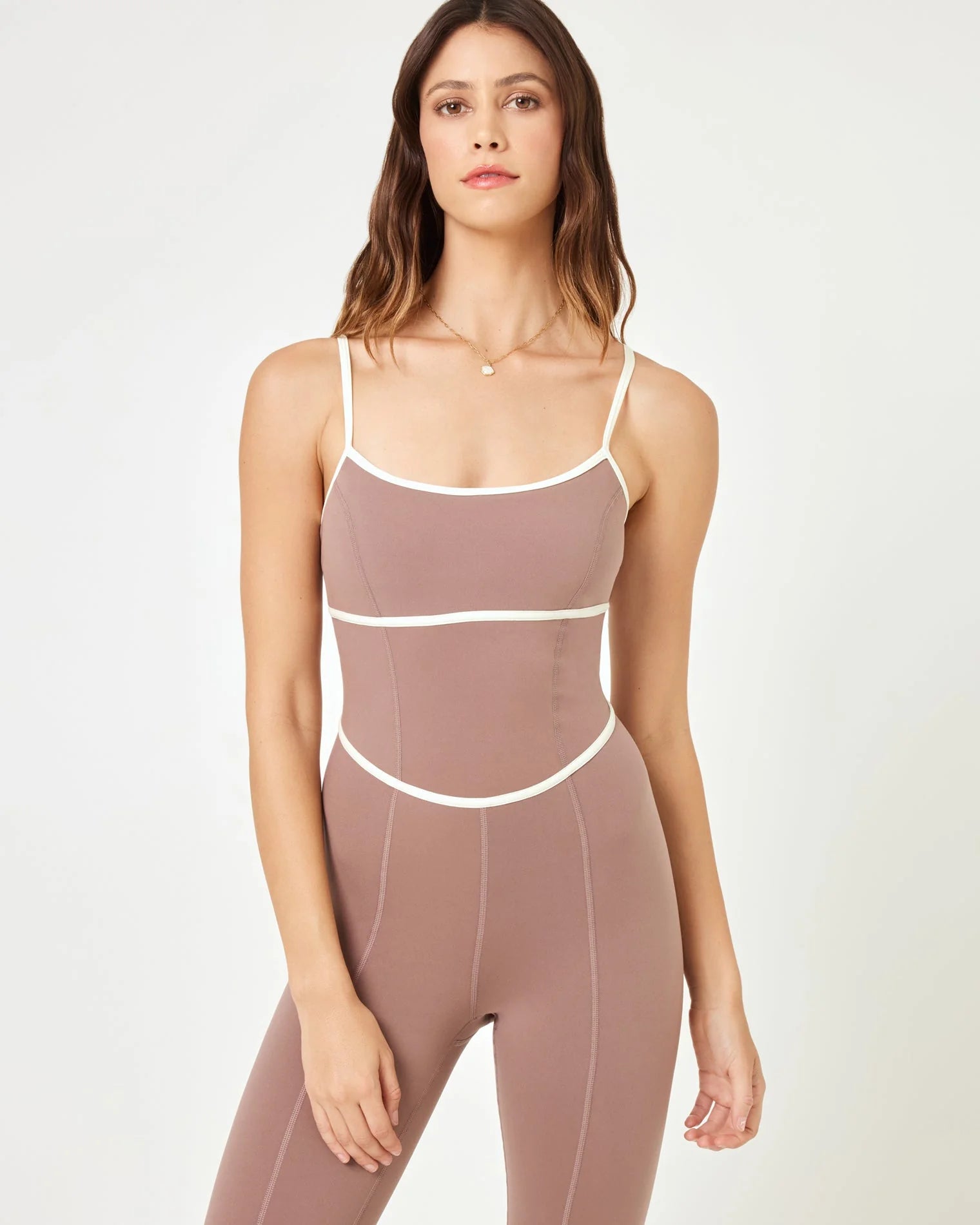 ACE JUMPSUIT - FAWN/CREME