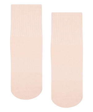 CREW NON SLIP GRIP SOCKS SOFT PINK