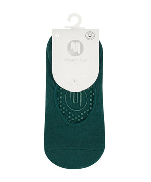 BALLET NON SLIP GRIP SOCKS FOREST GREEN