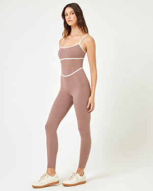 ACE JUMPSUIT - FAWN/CREME