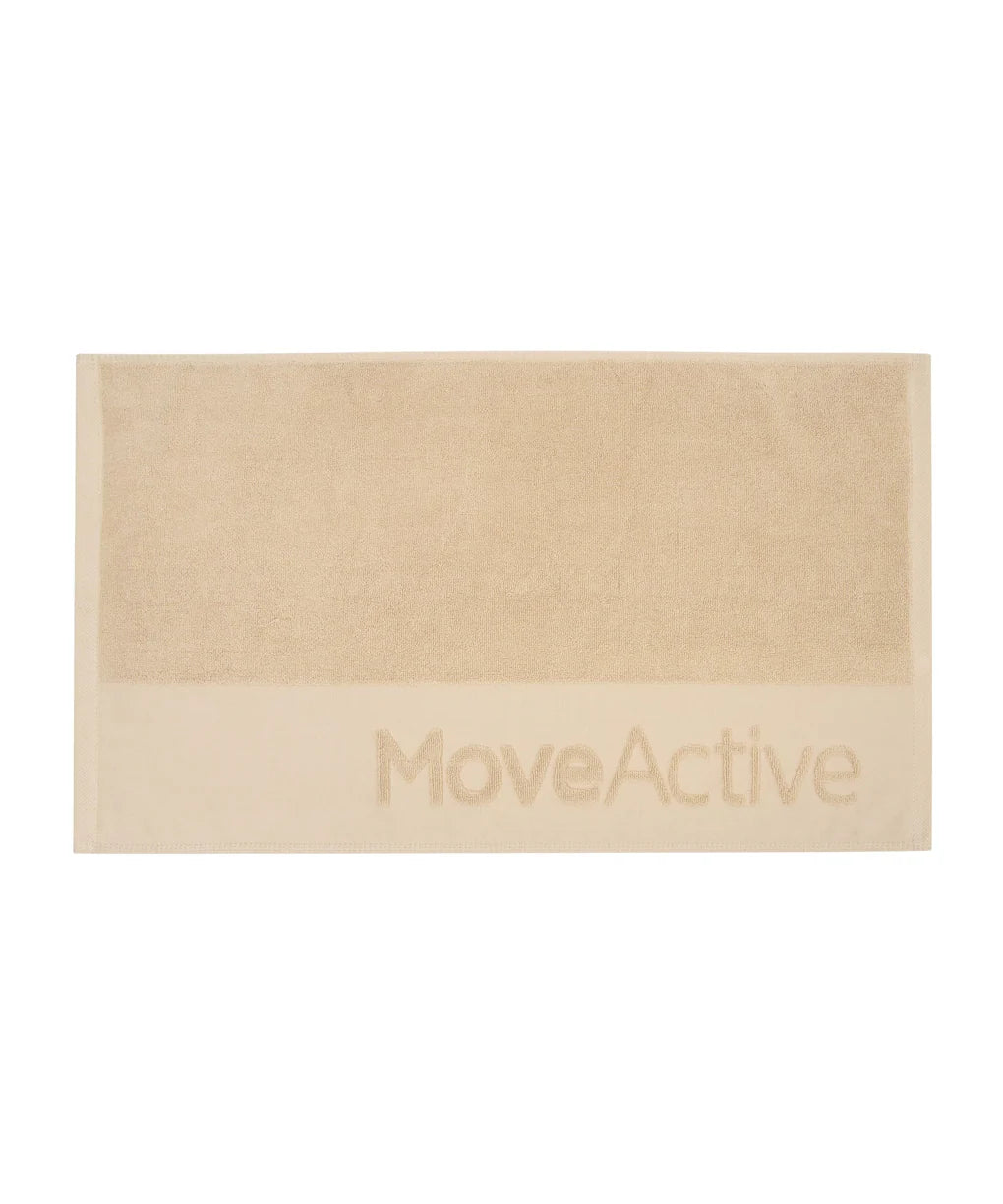 WORKOUT TERRY TOWEL - ALMOND
