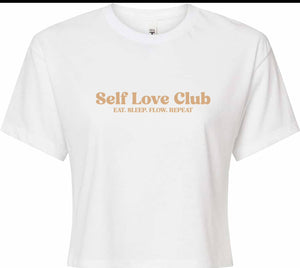 SELF LOVE CLUB CROP T SHIRT