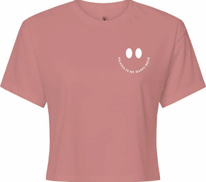 Pilates Is My Happy Hour Cropped Shirt