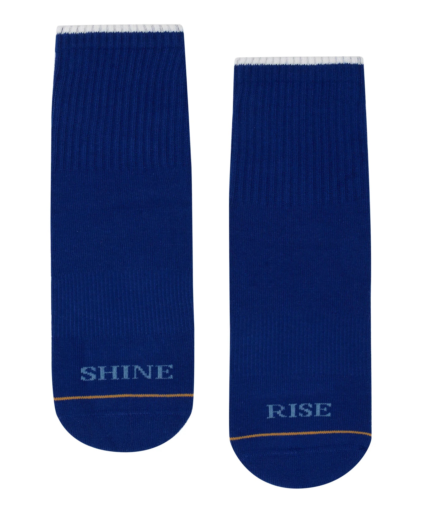 CREW NON SLIP GRIP SOCKS - COBALT RISE & SHINE