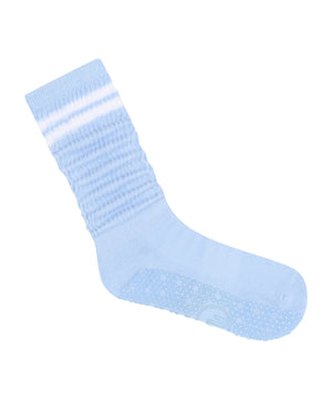 PILATES PROJECT CHEERLEADER SCRUNCH SOCKS BABY BLUE