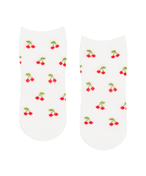 CLASSIC LOW RISE GRIP SOCKS CHERRY POP