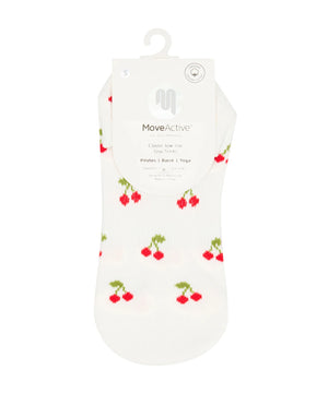 CLASSIC LOW RISE GRIP SOCKS CHERRY POP