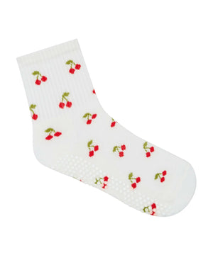 CREWW NON SLIP GRIP SOCKS CHERRY POP