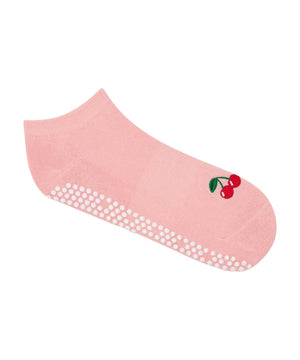 CLASSIC LOW RISE GRIP SOCKS SWEET CHERRY