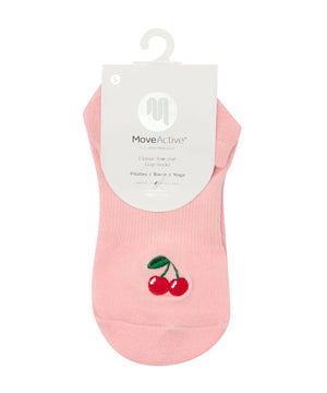 CLASSIC LOW RISE GRIP SOCKS SWEET CHERRY