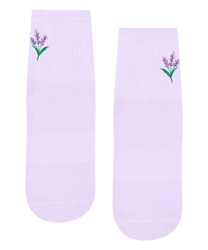 CREW NON SLIP GRIP SOCKS LAVENDER HAZE