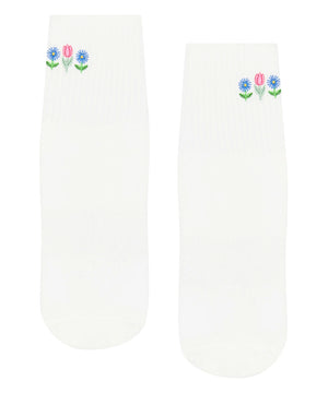 CREW NON SLIP GRIP SOCKS MEADOW BLOOM
