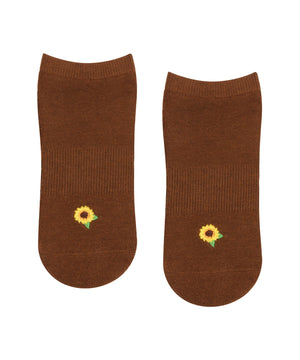 CLASSIC LOW RISE GRIP SOCKS SUNFLOWER FIELDS