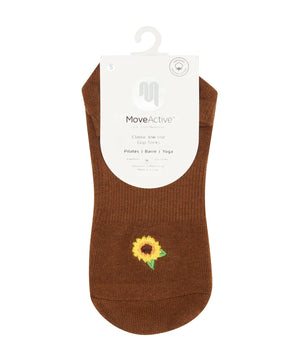 CLASSIC LOW RISE GRIP SOCKS SUNFLOWER FIELDS
