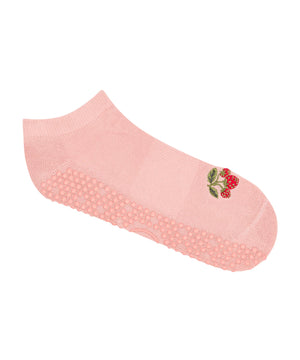 CLASSIC LOW RISE GRIP SOCKS STRAWBERRY PATCH