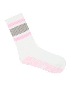 CREW NON SLIP GRIP SOCKS 80’S STRIPE