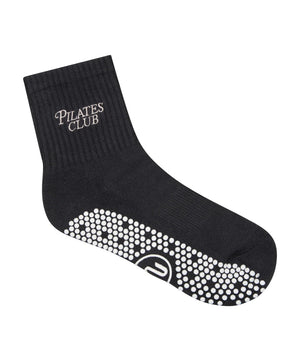 CREW NON SLIP GRIP SOCKS PILATES CLUB INK