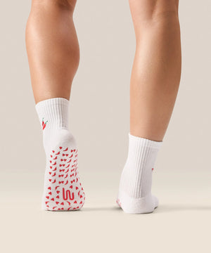 CREW NON SLIP GRIP SOCKS SPICY CHILLI