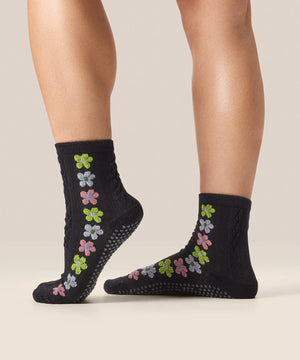 CREW NON SLIP GRIP SOCKS FIESTA MIDNIGHT