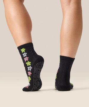 CREW NON SLIP GRIP SOCKS FIESTA MIDNIGHT