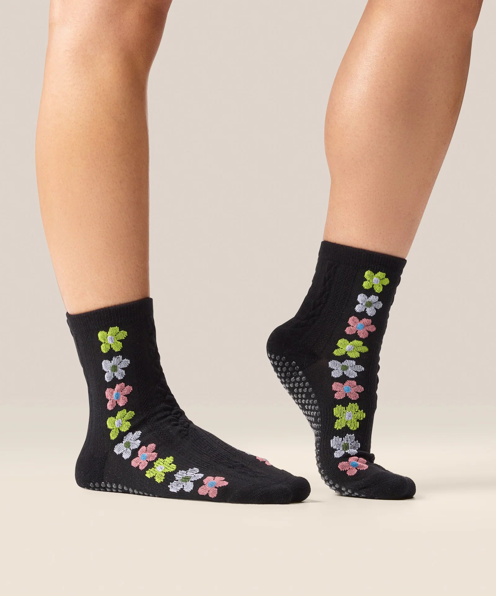 CREW NON SLIP GRIP SOCKS FIESTA MIDNIGHT