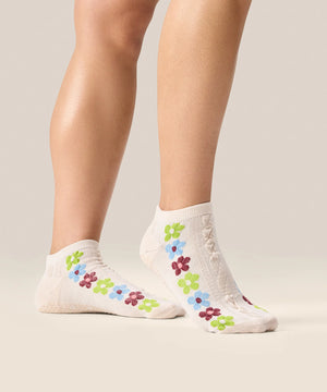 CLASSIC LOW RISE GRIP SOCKS FIESTA BLANCA