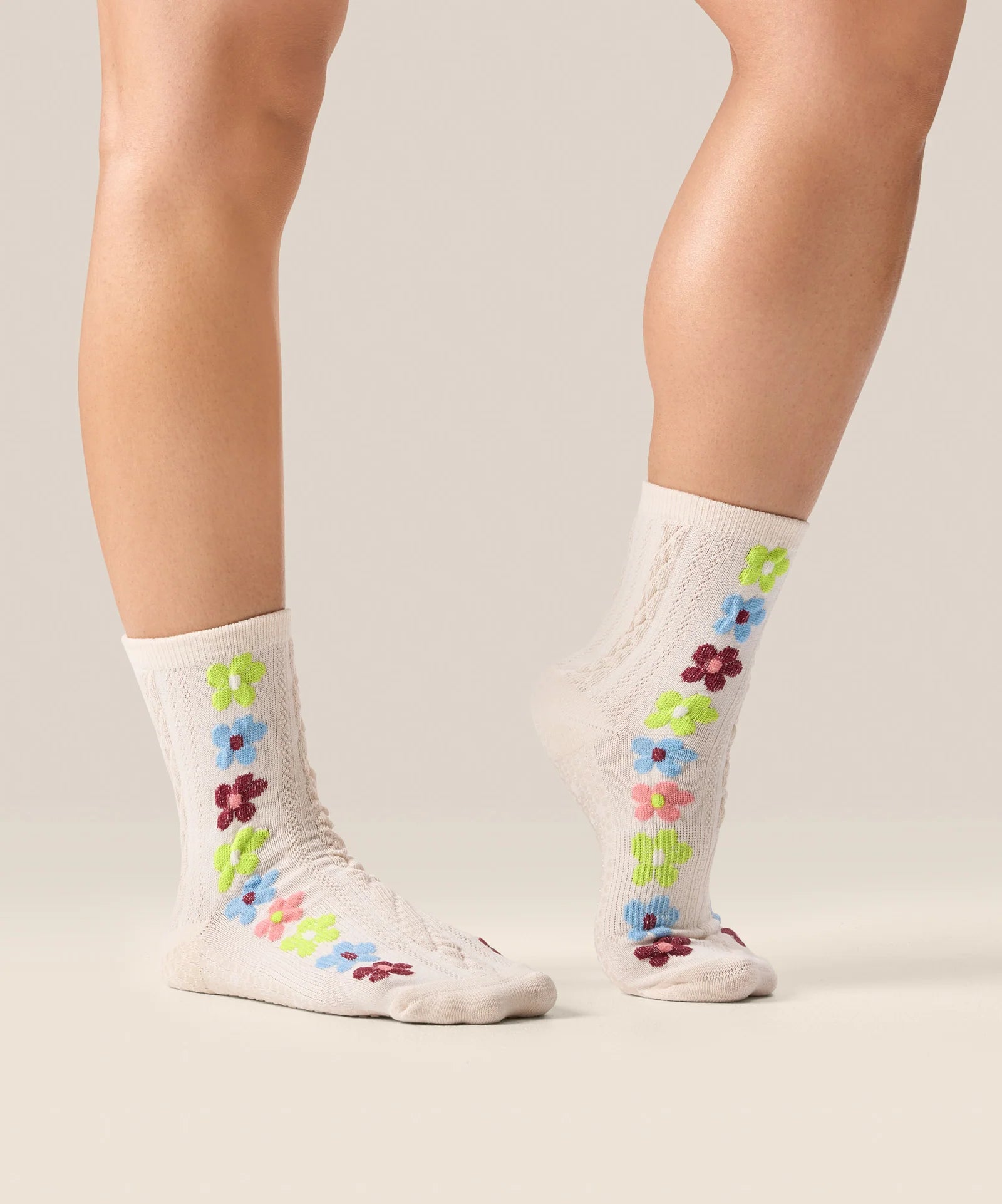 CREW NON SLIP GRIP SOCKS FIESTA BLANCA