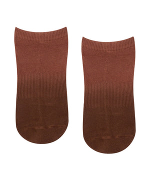CLASSIC LOW RISE GRIP SOCKS FADE RED EARTH