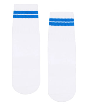 CREW NON SLIP GRIP SOCKS COBALT STRIPE