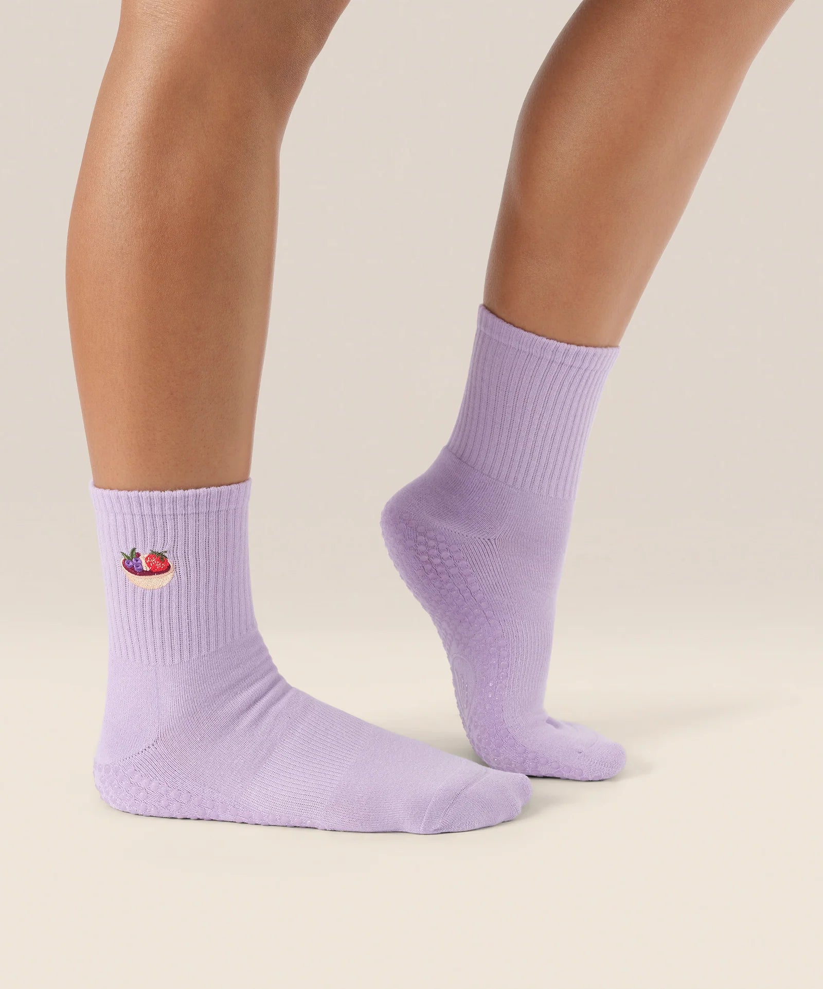 CREW NON SLIP GRIP SOCKS ACAI BOWL
