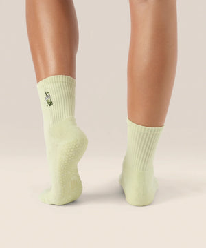 CREW NON SLIP GRIP SOCKS MATCHA LOVER