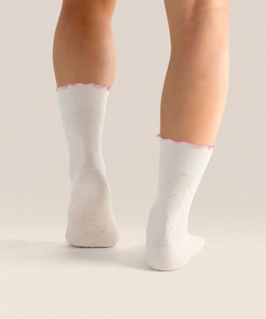 CREW NON SLIP GRIP SOCKS FONDANT SPOTS