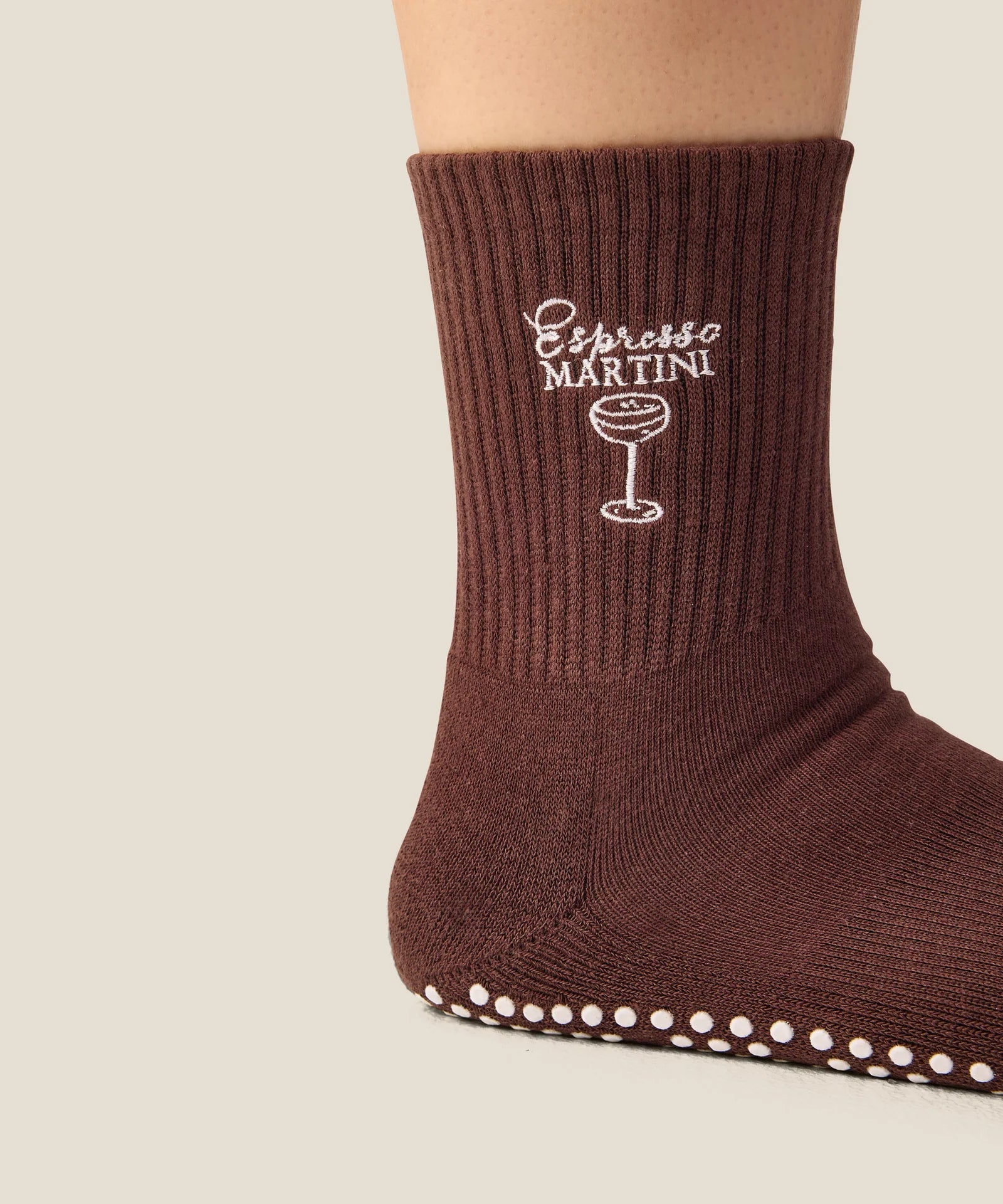 CREW GRIP SOCKS ESPRESSO MARTINI