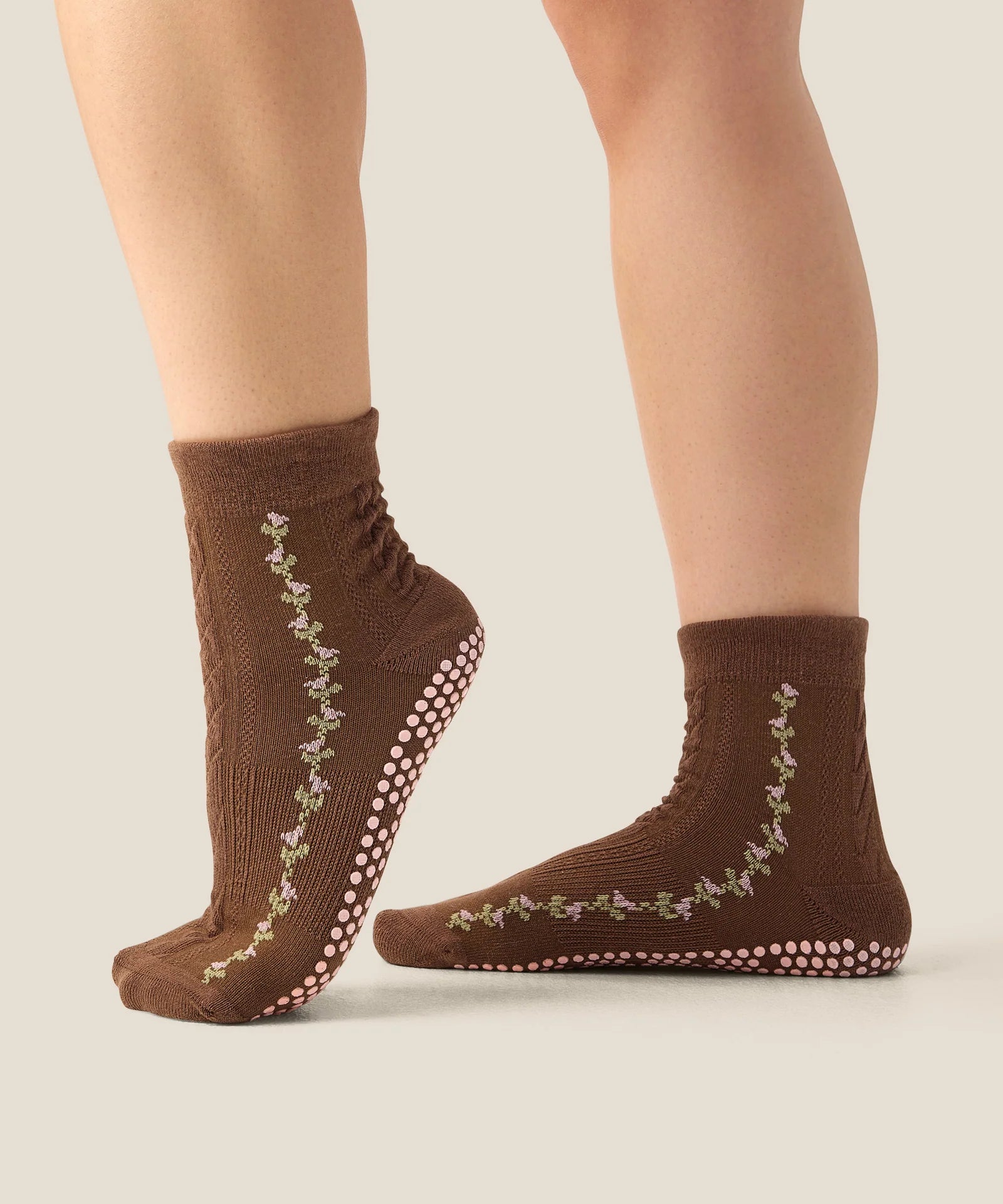 CREW GRIP SOCKS VINE BARK