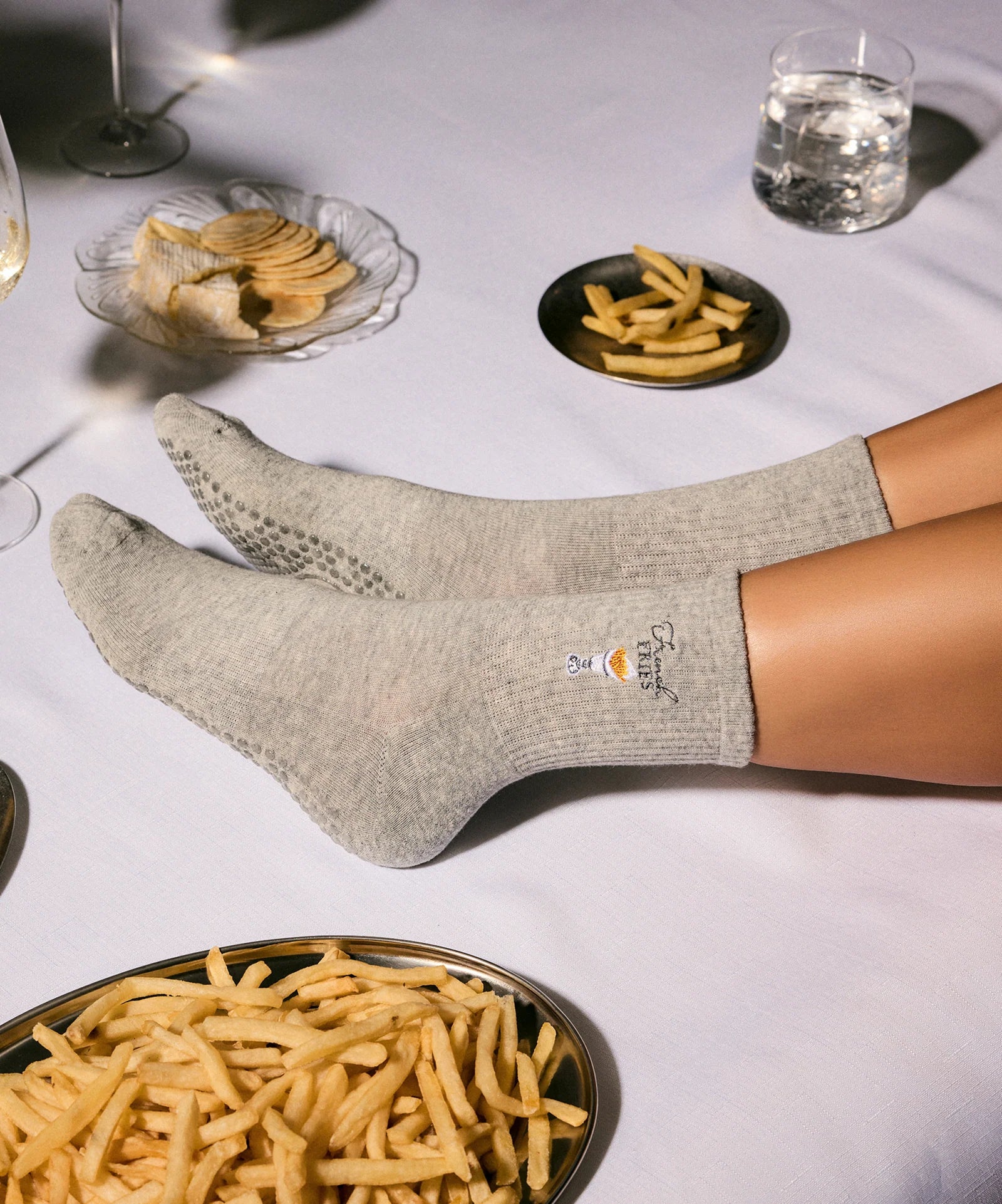 CREW GRIP SOCKS FRENCH FRIES