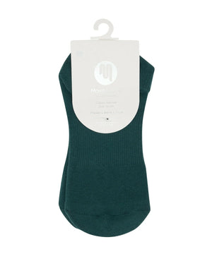 CLASSIC LOW RISE GRIP SOCKS IN FOREST GREEN