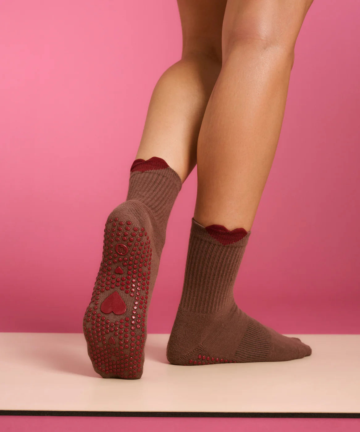 CREW NON SLIP GRIP SOCKS HEARTFELT