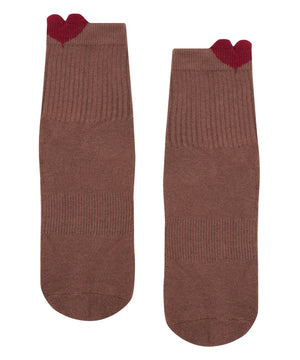 CREW NON SLIP GRIP SOCKS HEARTFELT