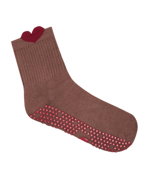 CREW NON SLIP GRIP SOCKS HEARTFELT