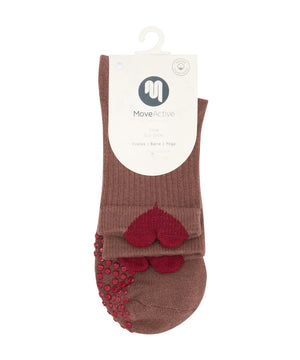 CREW NON SLIP GRIP SOCKS HEARTFELT
