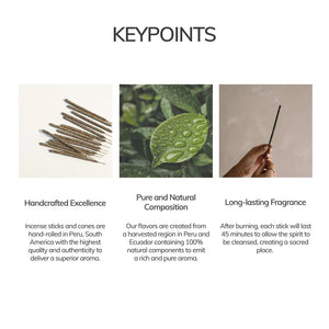 WHITE SAGE INCENSE STICK – 7 HAND ROLLED STICKS FROM PERU